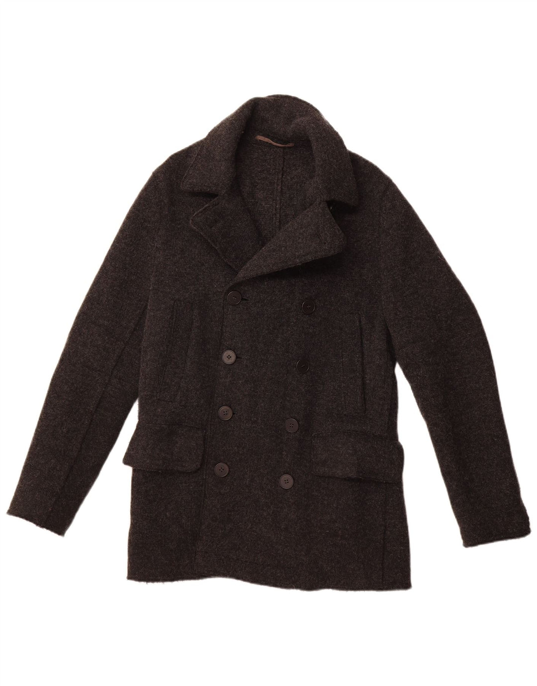 PRENTISS Мужское трикотажное бушлат IT 50 Большой Серый Шерсть