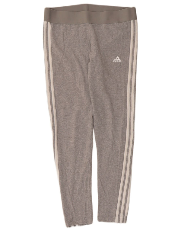 Женские укороченные леггинсы Adidas UK 16/18, большие серые хлопковые
