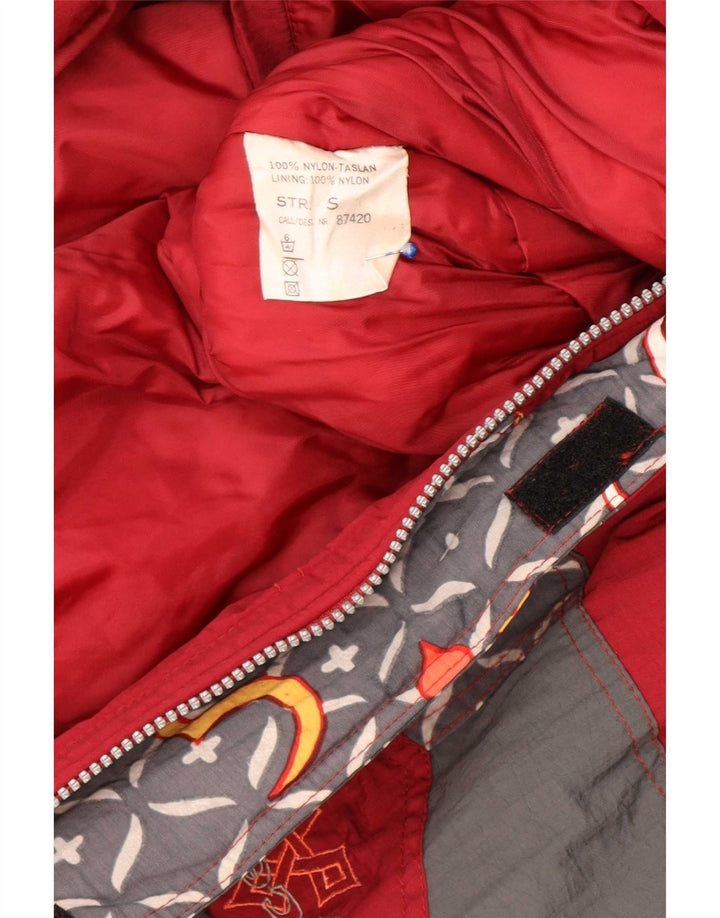 Женский лыжный комбинезон X-Cape UK 10, маленький красный, нейлон с геометрическим рисунком
