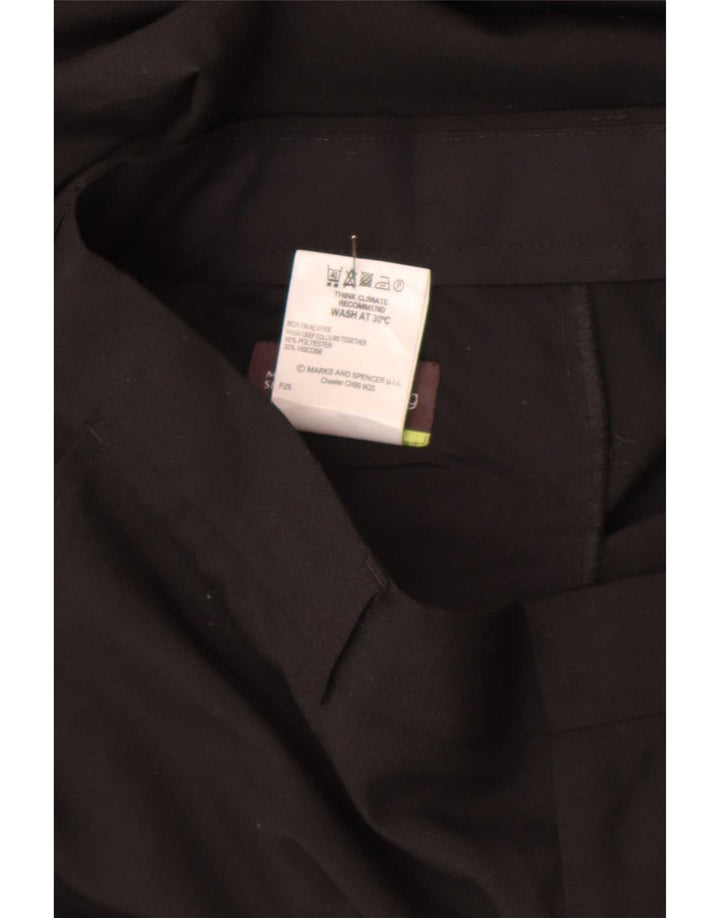 Мужские прямые брюки-чиносы Marks & Spencer W34 L29 черные из полиэстера