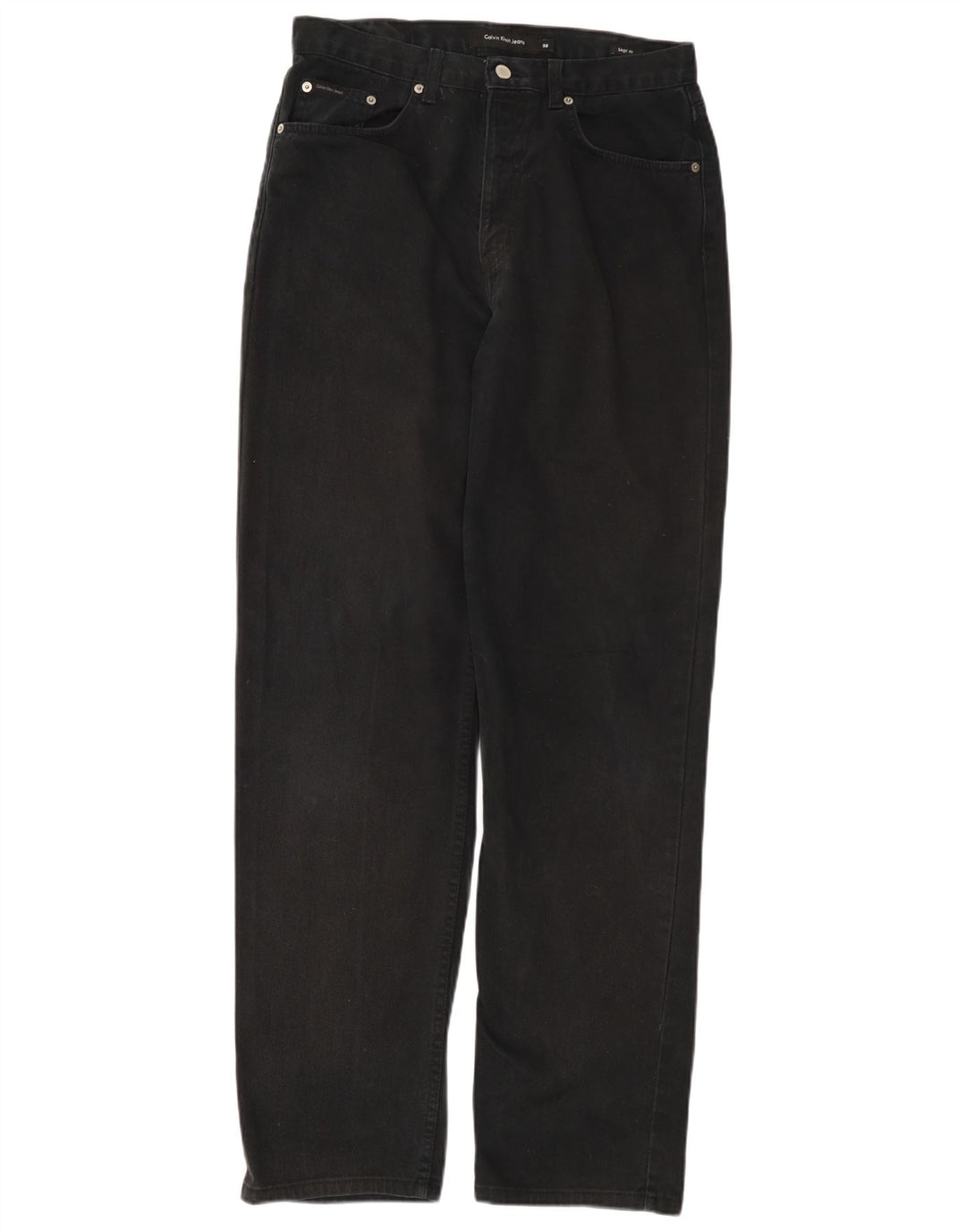 Мужские прямые джинсы CALVIN KLEIN W32 L32, черный хлопок