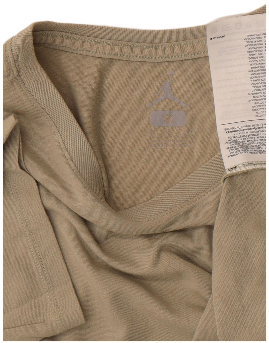 Мужская футболка Jordan Top Small из хлопка цвета хаки