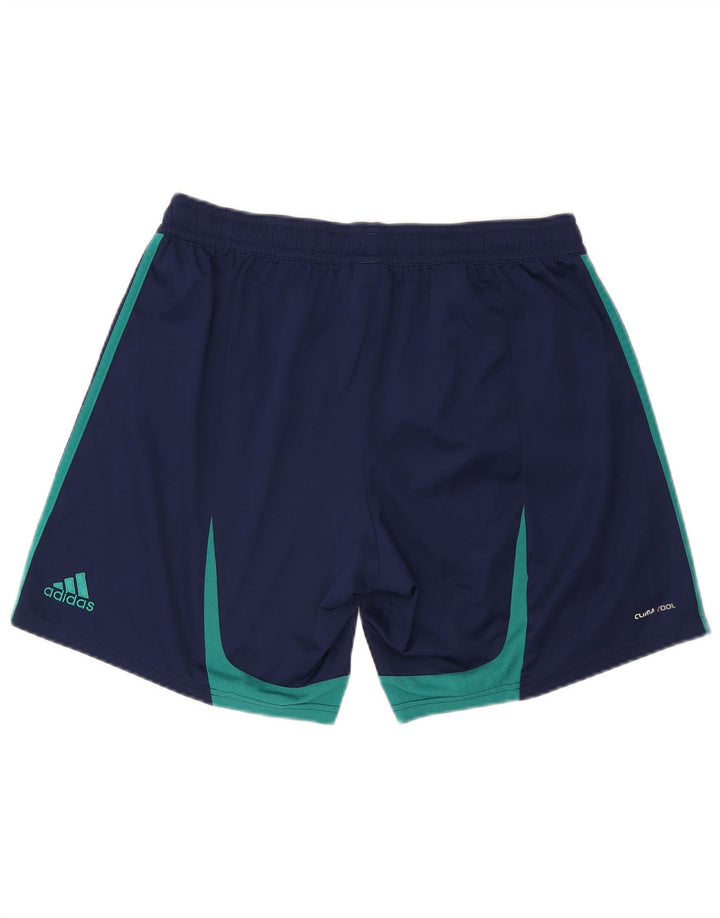 Мужские спортивные шорты Adidas Climacool XL, темно-синие, полиэстер с цветными блоками
