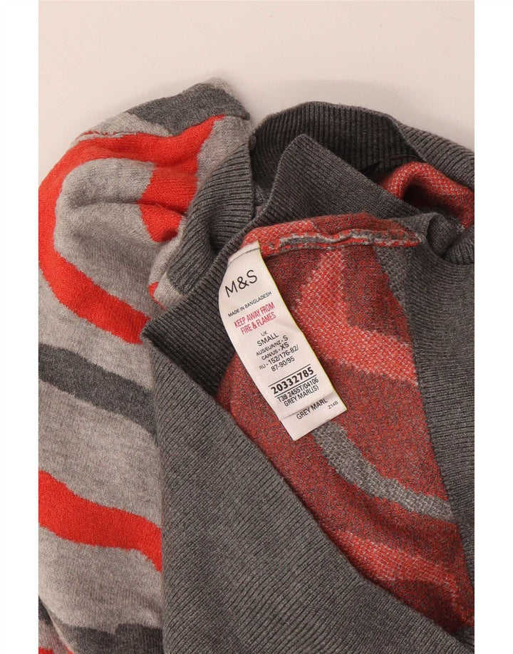 Женский джемпер с высоким воротником Marks & Spencer, Великобритания, 10, маленький, серый