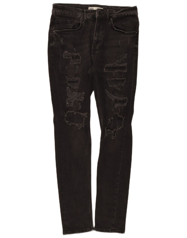 Мужские джинсы скинни Zara EU 40 Medium W31 L30, черный хлопок