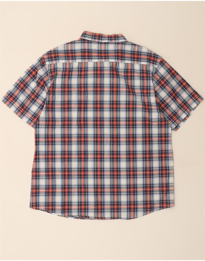 URBAN SPIRIT Мужская рубашка с коротким рукавом XL, разноцветная клетка, хлопок