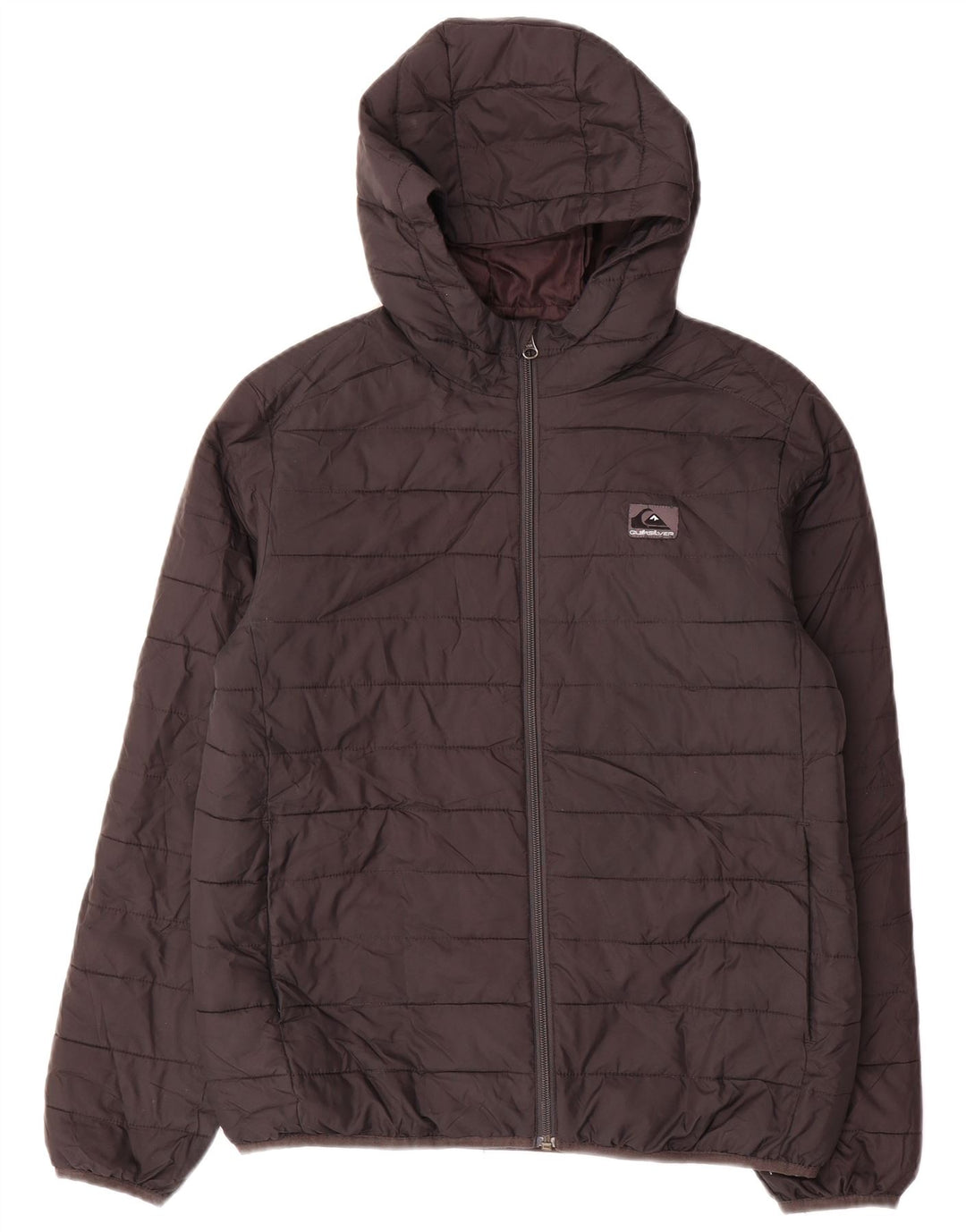QUIKSILVER Утепленная куртка с капюшоном для мальчиков 13–14 лет, большая черная