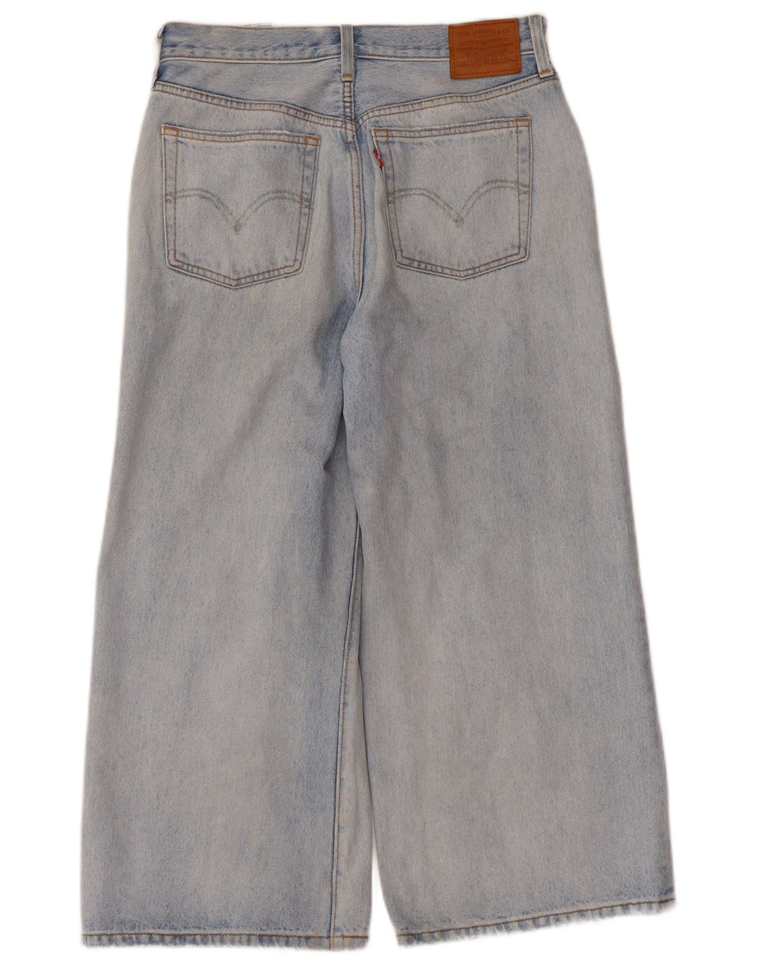 Женские укороченные джинсы Levi's W28 L23 синие, хлопок