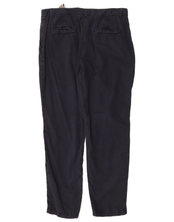 Женские брюки чиносы Marks & Spencer Regular UK 14, большие W34 L28, темно-синие