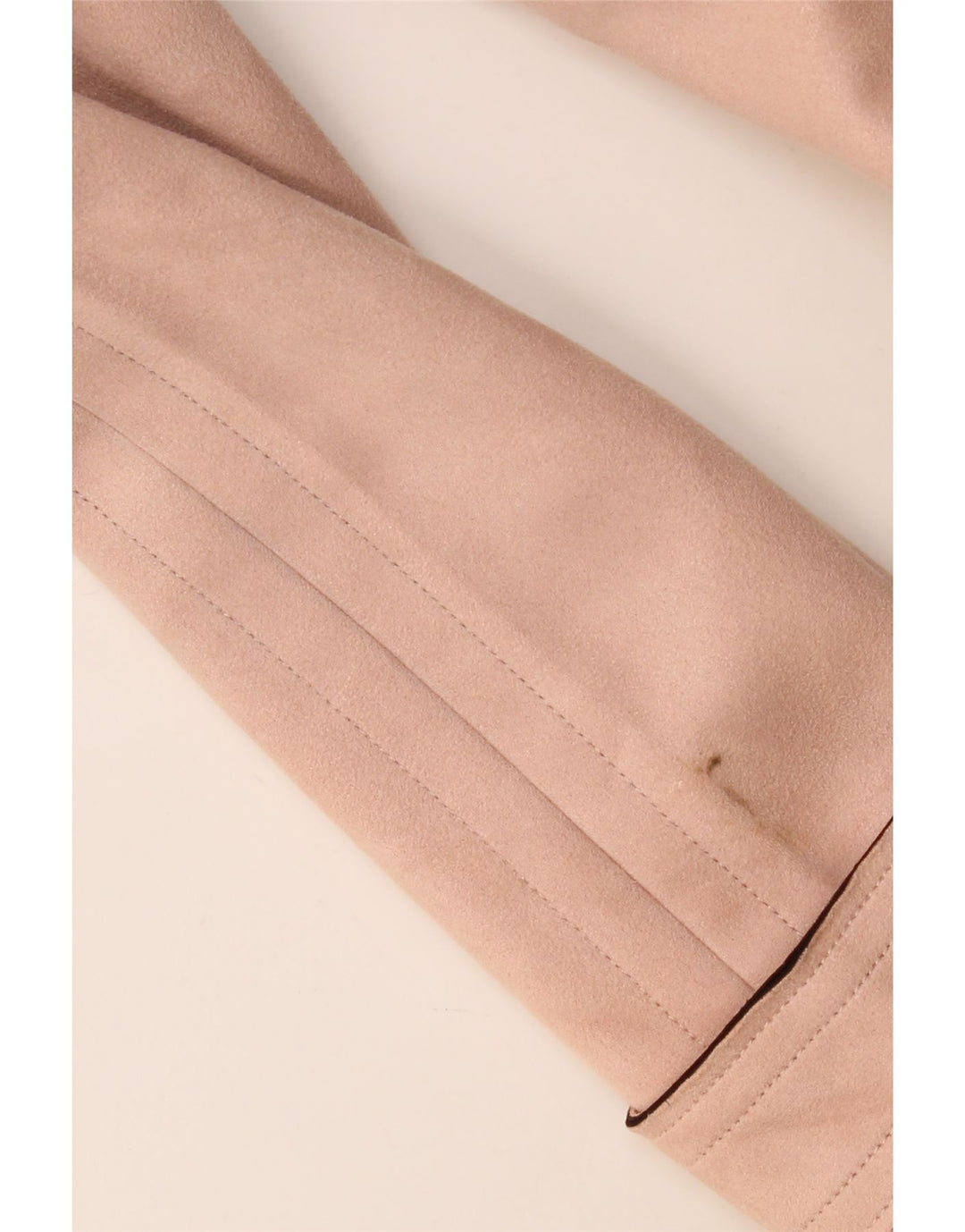 Женское пальто из искусственной замши Zara UK 14, полиэстер среднего розового цвета