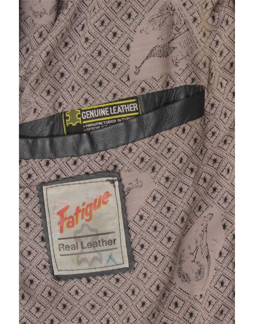 Мужская кожаная куртка Fatigue UK 42 XL Серая