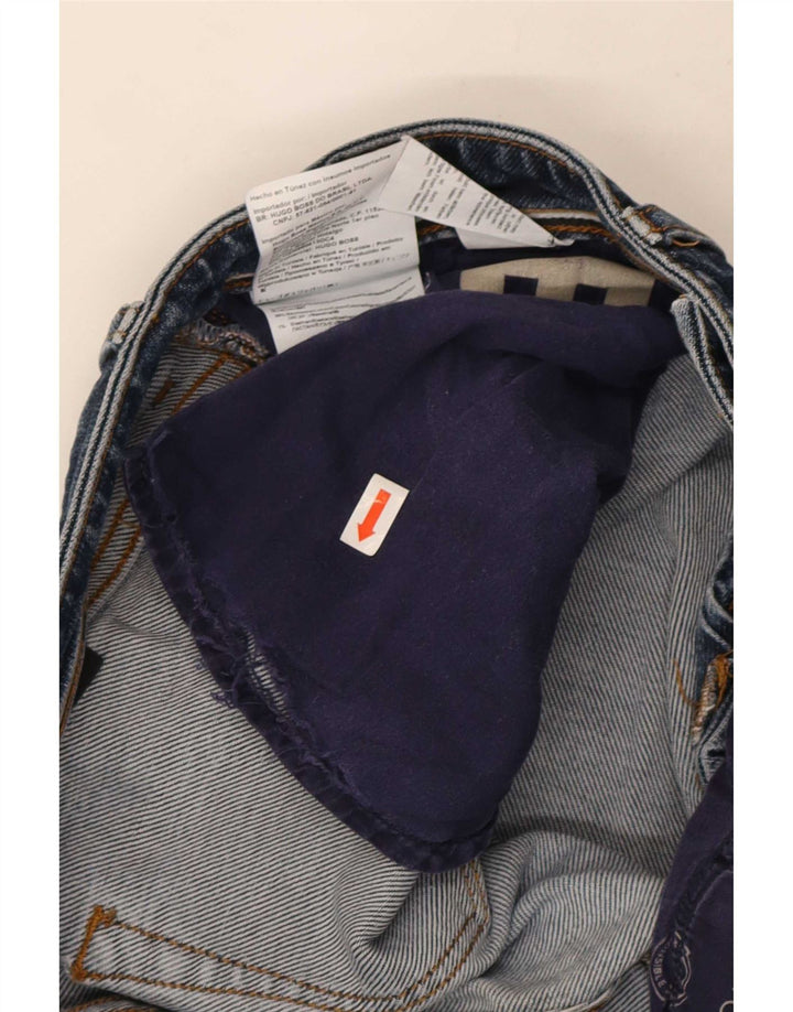 Мужские прямые джинсы Hugo Boss W33 L30 синие, хлопок