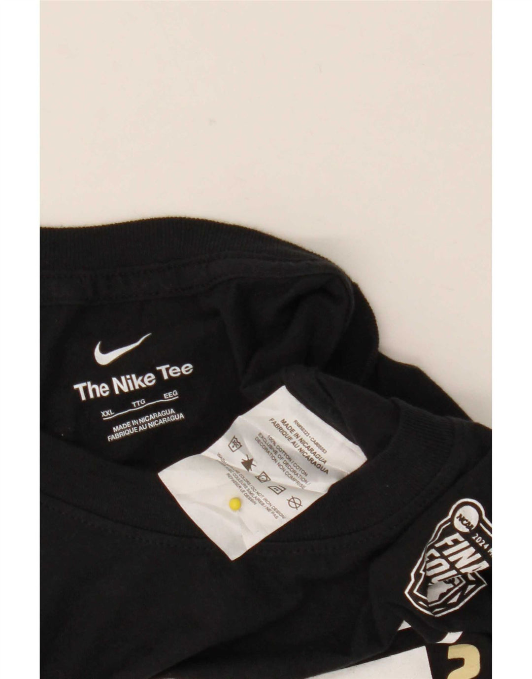 Мужская футболка с рисунком Nike Top 2XL, черный хлопок