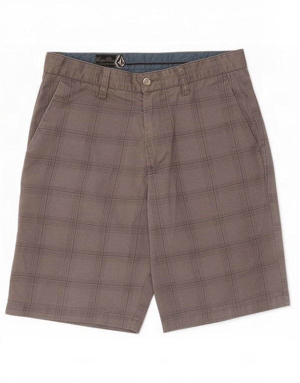 Мужские шорты чинос Volcom Medium W32 Серые в клетку