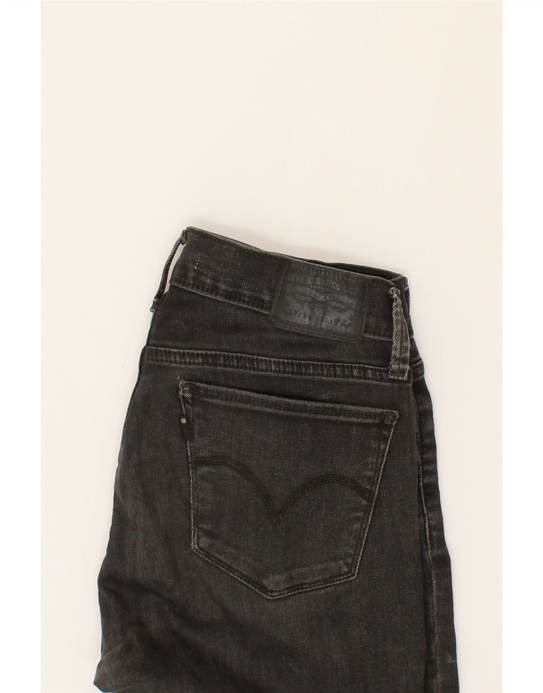 LEVI'S Womens 710 Super Skinny Jeans W27 L24  Grey Vintage Levi's and Second-Hand Levi's from Messina Hembry 