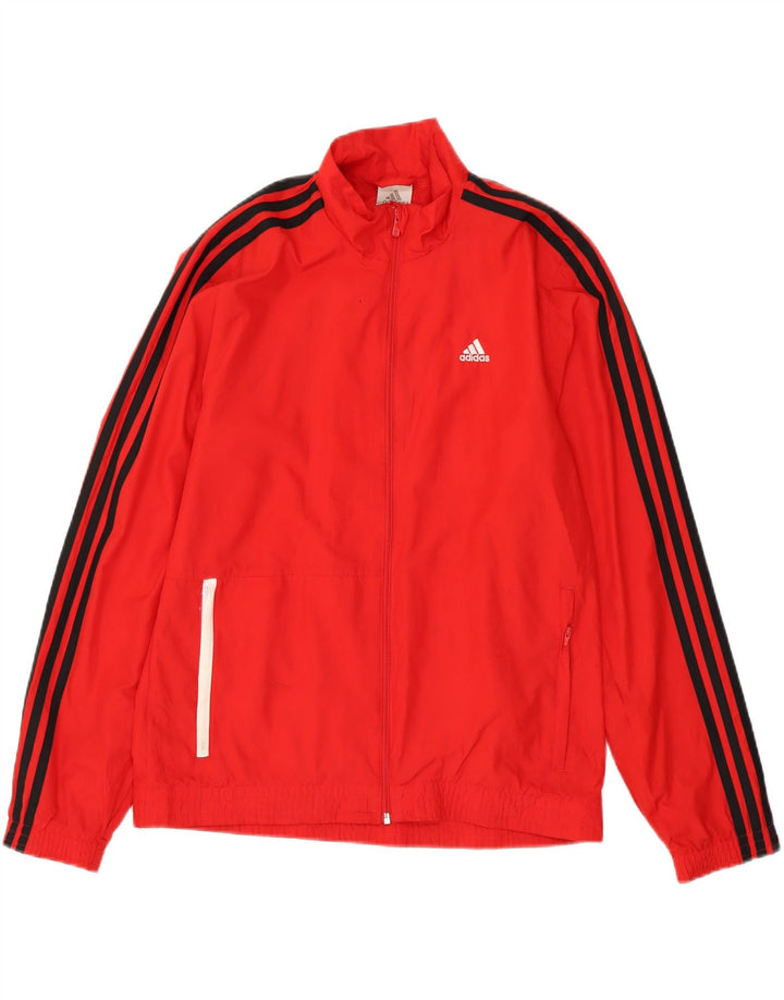 Мужской спортивный костюм Adidas с графическим принтом, верхняя куртка, маленький красный полиэстер