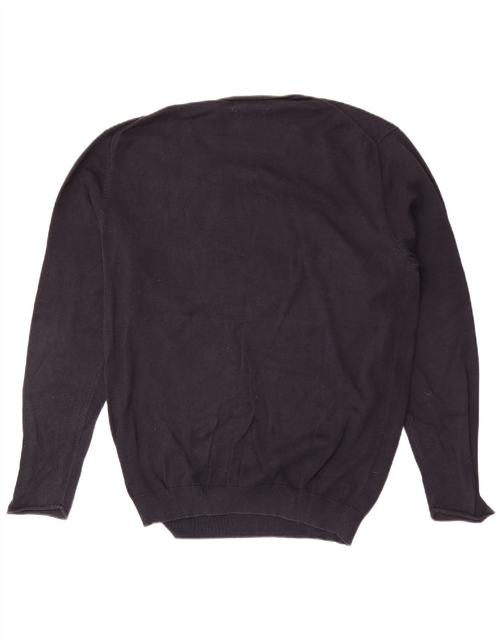 Мужской джемпер с v-образным вырезом Jack & Jones XL темно-синий