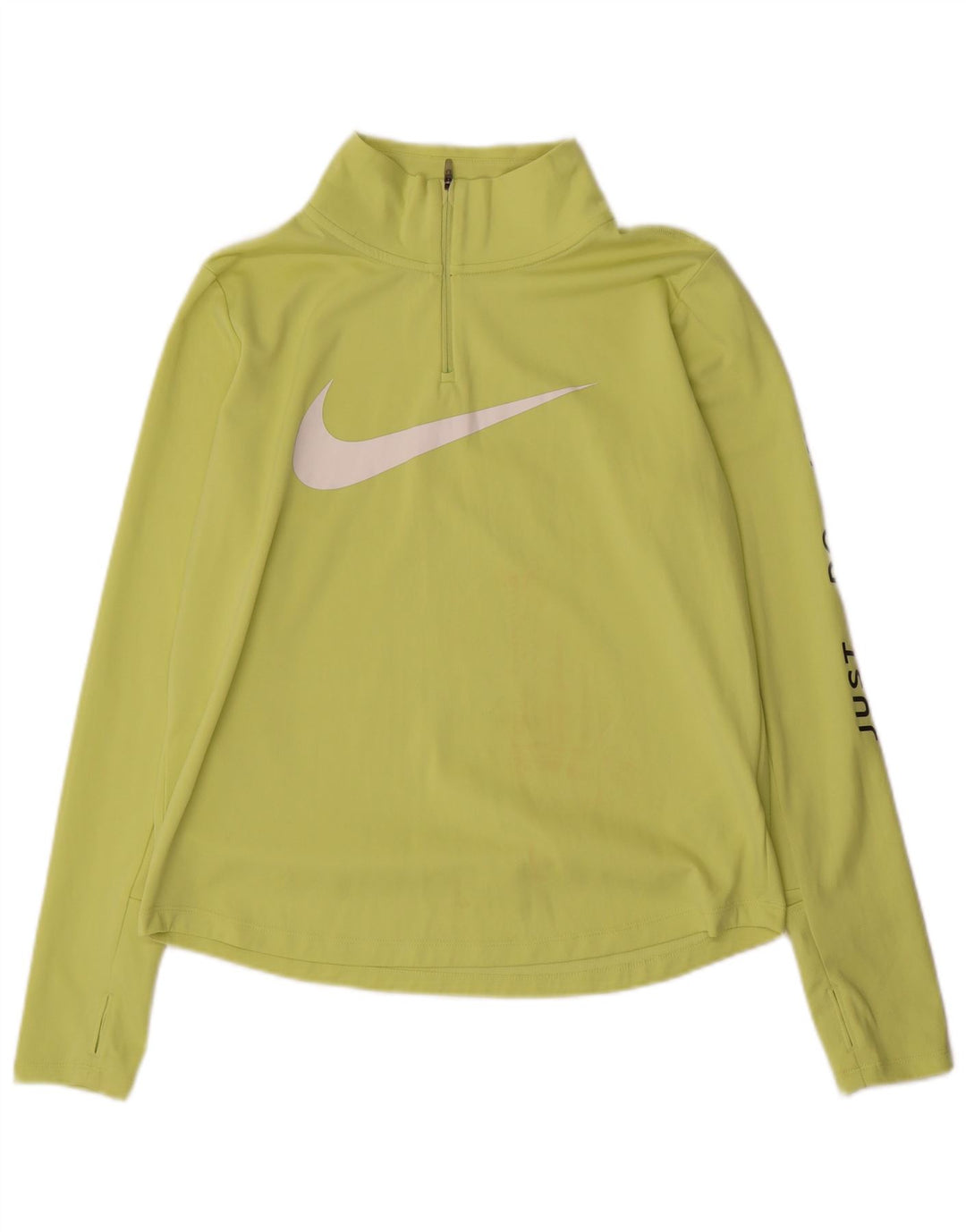 Женский спортивный костюм-пуловер с графическим рисунком Nike Dri Fit UK 14, средний зеленый цвет