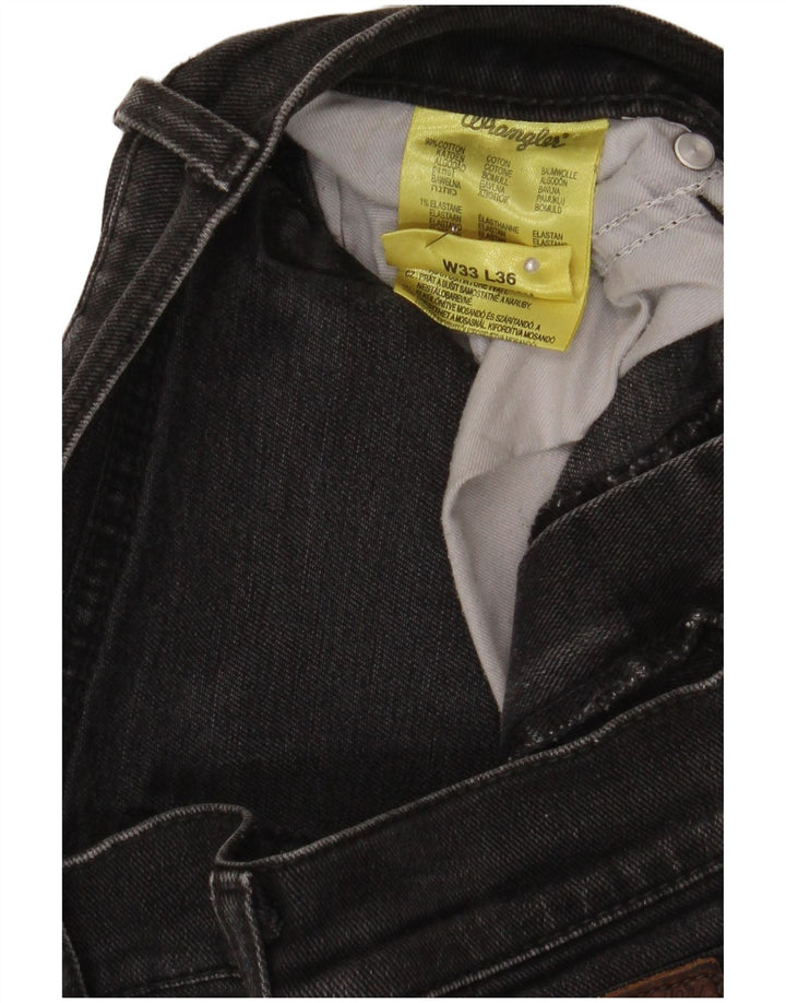 Мужские прямые джинсы Wrangler W33 L36, черный хлопок