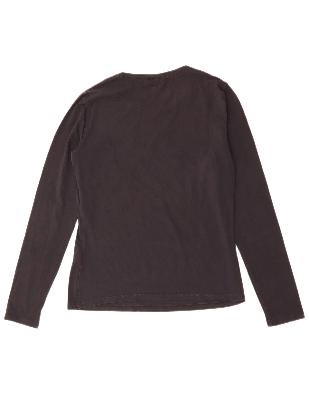 Armani Jeans Женский топ с рисунком с длинным рукавом IT 44, средний черный, хлопок