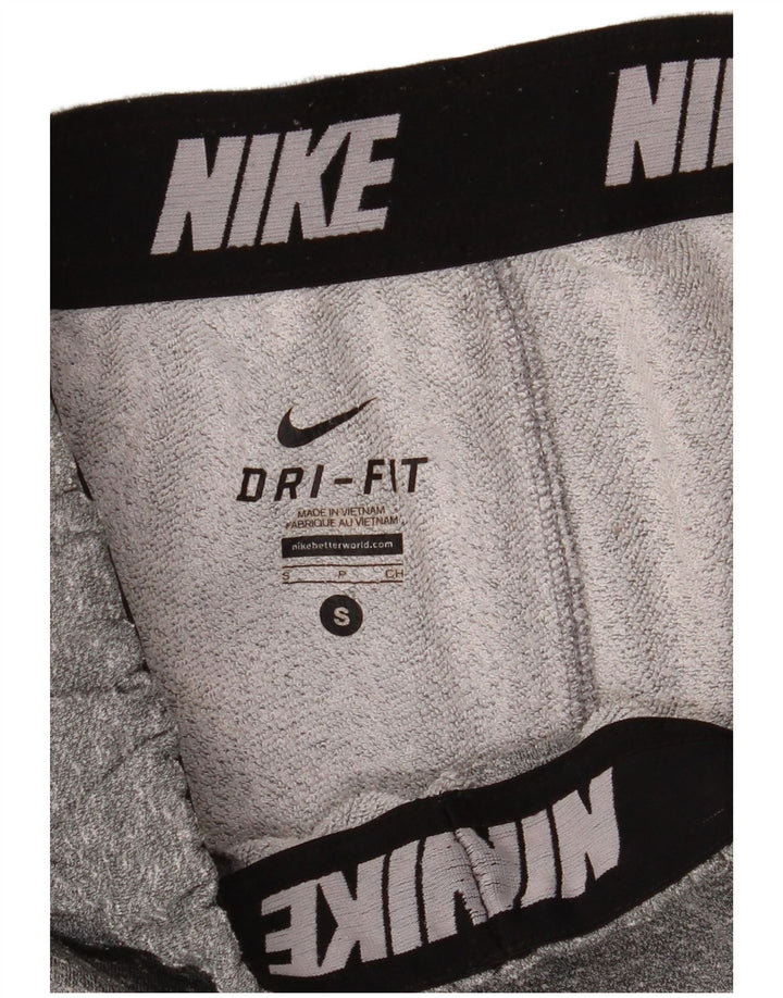 Мужские спортивные брюки Nike Dri Fit, джоггеры, маленький серый полиэстер с крапинками
