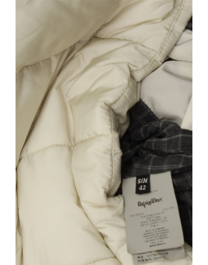 Refrigiwear Женская стеганая куртка IT 42 Medium Off White Полиамид
