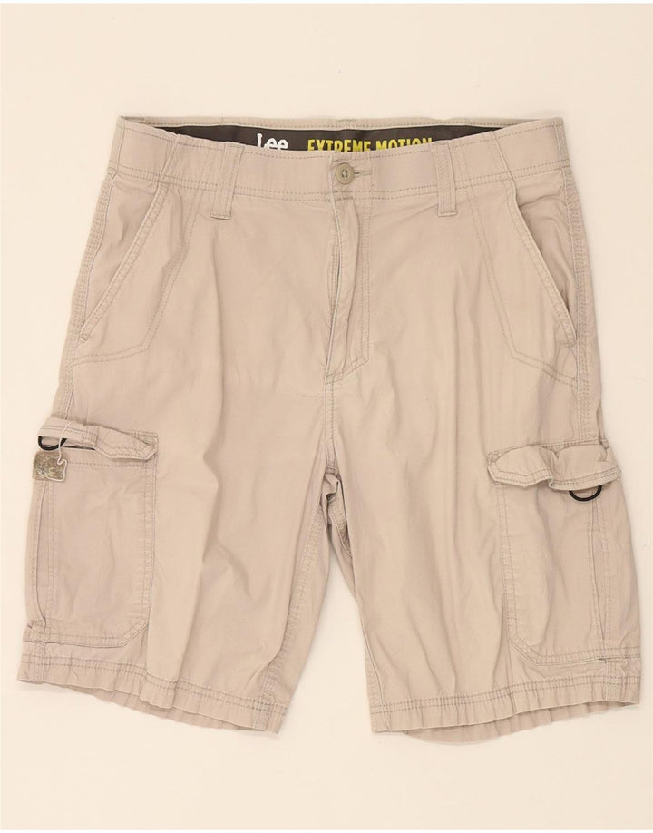 LEE Mens Extreme Motion Cargo Shorts W32 Medium  Grey Cotton Vintage Lee and Second-Hand Lee from Messina Hembry 