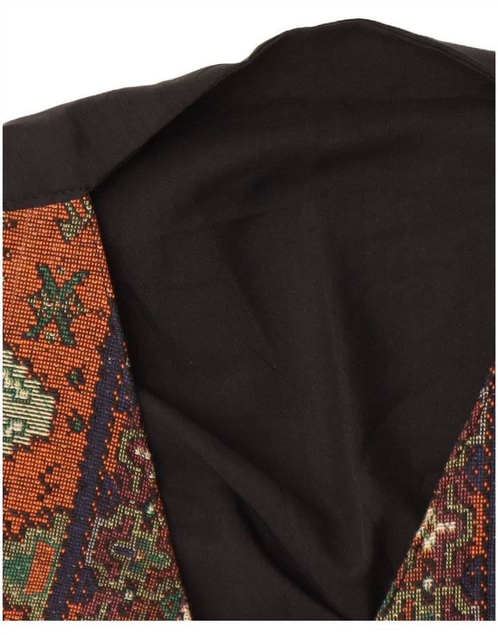 Винтажный мужской жилет маленький разноцветный Fair Isle