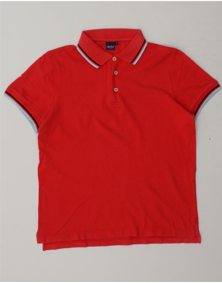 ELLESSE Mens Polo Shirt Small Red Cotton Vintage Ellesse and Second-Hand Ellesse from Messina Hembry 