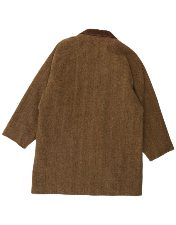 HUSKY Мужское пальто IT 48 Medium Brown «Елочка»