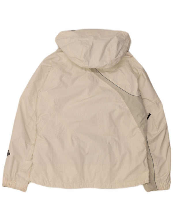 Женская титановая ветровка COLUMBIA UK 16, большая белая с цветными блоками