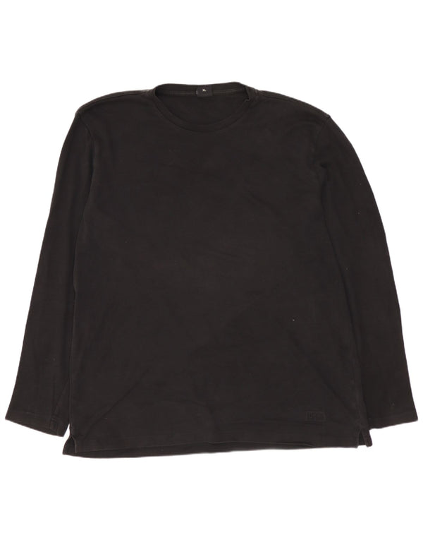 Мужской топ с длинным рукавом XL HUGO BOSS, черный хлопок