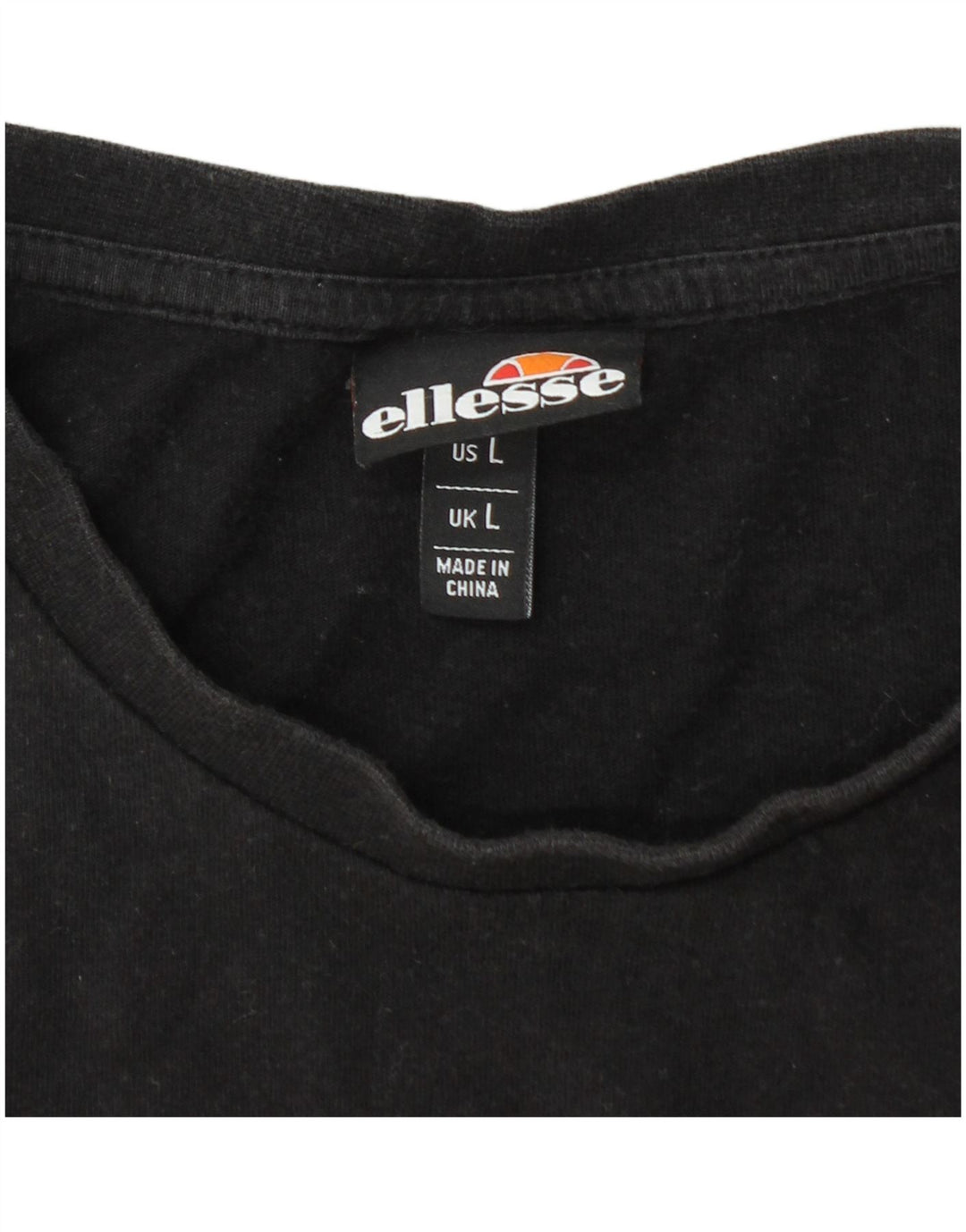 ELLESSE Мужская футболка с рисунком, большая черная