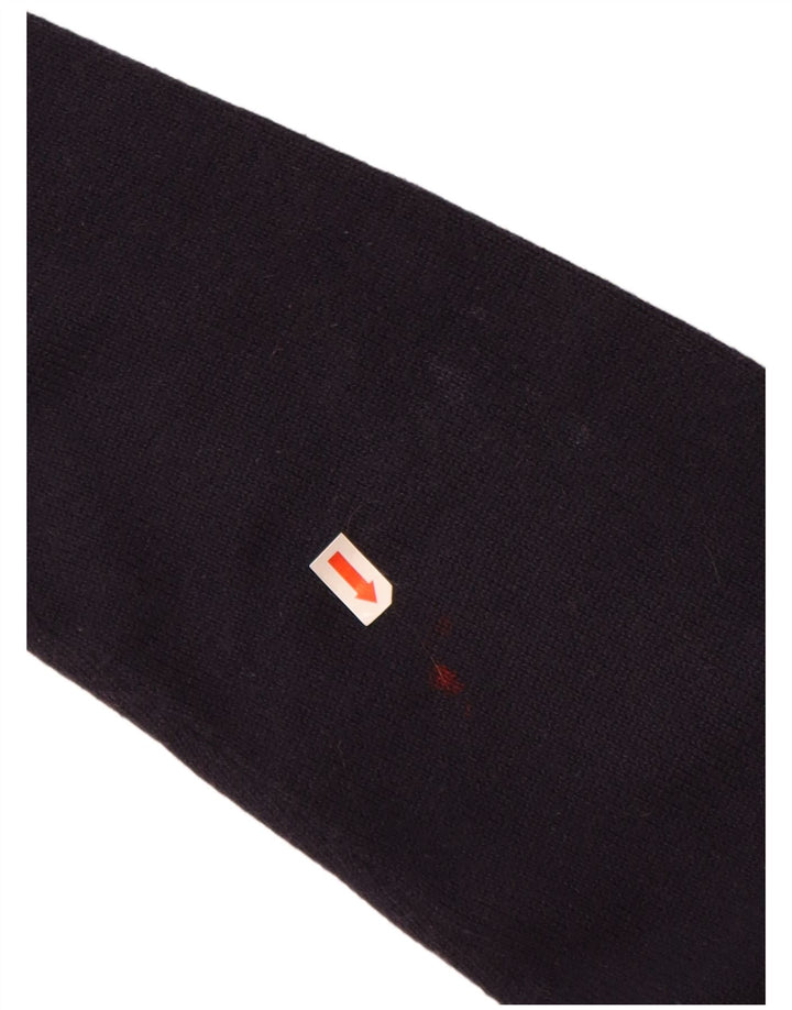 Мужской джемпер с v-образным вырезом FRED PERRY, средний темно-синий шерстяной свитер