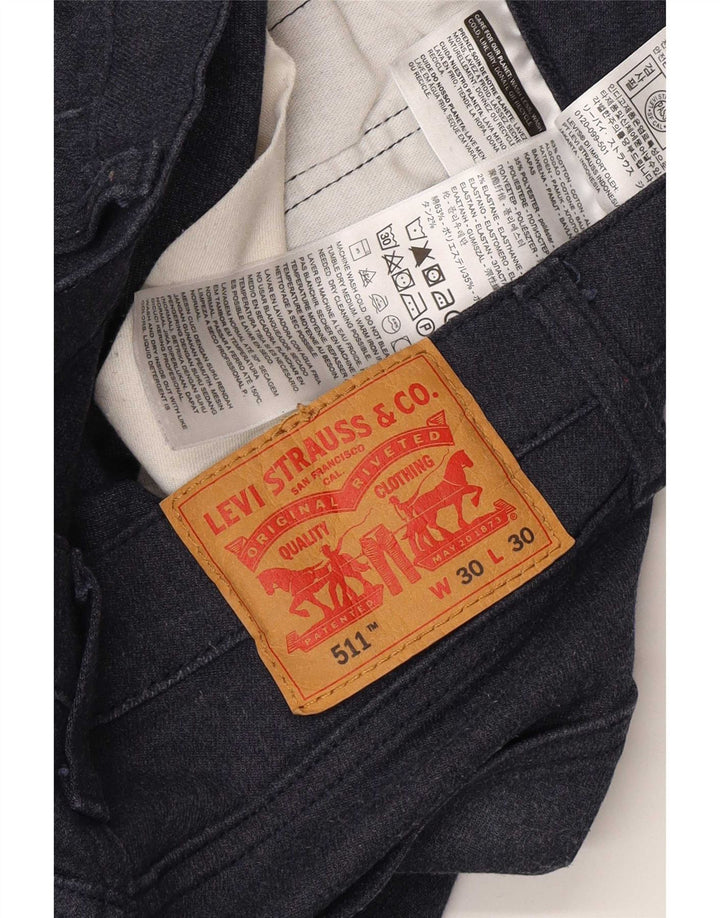 Женские джинсы Levi's 511 Slim W30 L30 Темно-синие, хлопок