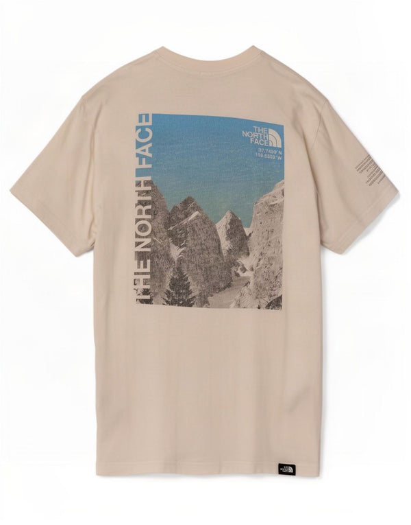 The North Face Mens Graphic T-Shirt Top XS White Cotton