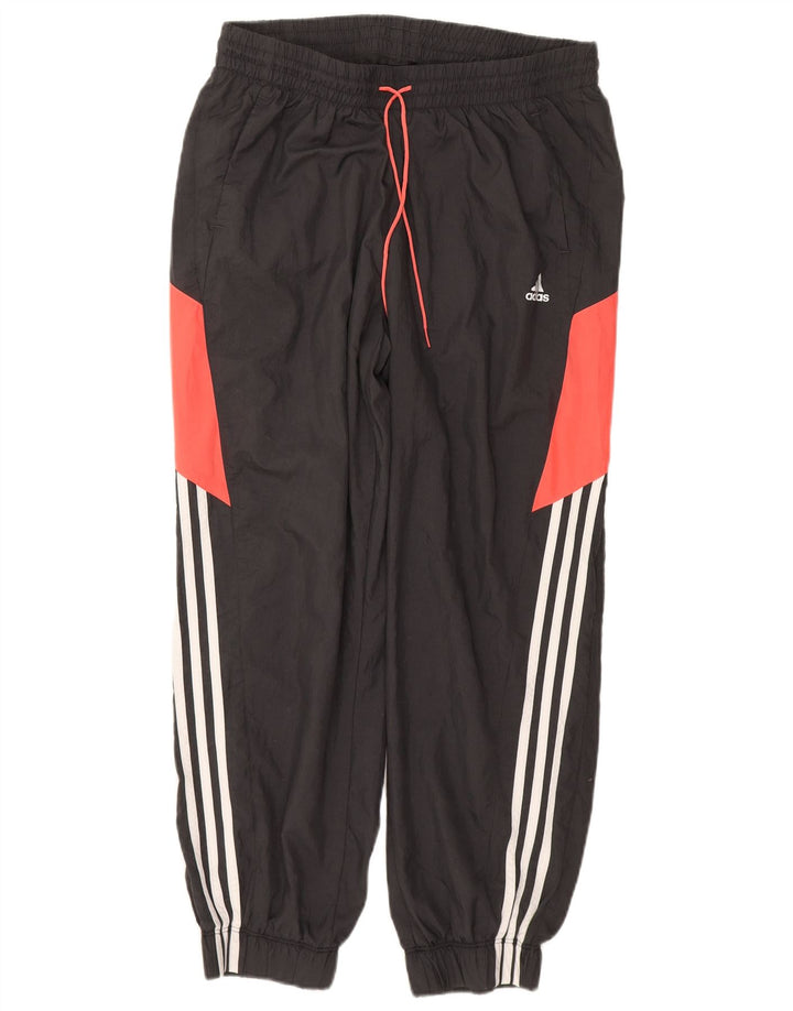 ADIDAS Womens Tracksuit Trousers Joggers UK 16/18 Large  Grey Colourblock