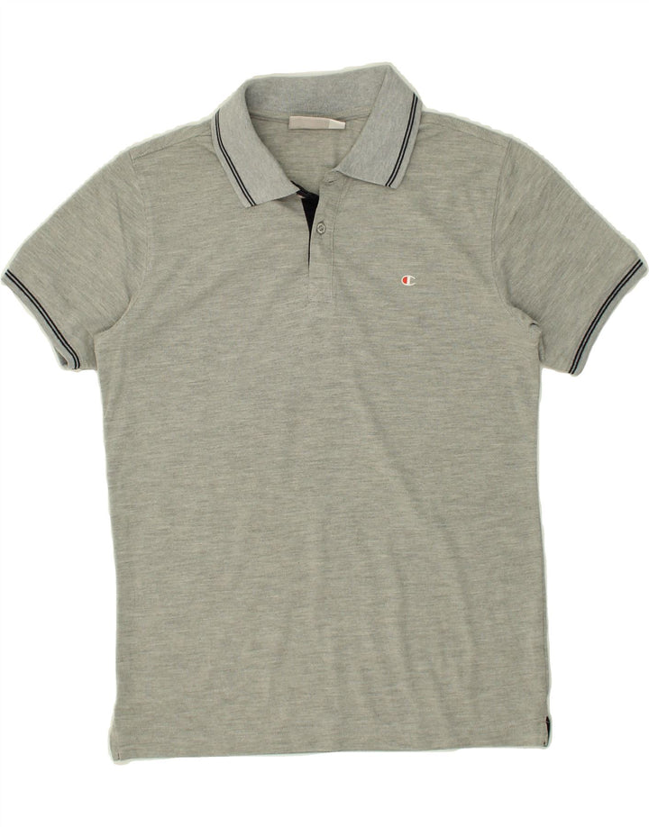 CHAMPION Boys Polo Shirt 11-12 Years Large Grey Cotton Vintage Champion and Second-Hand Champion from Messina Hembry 