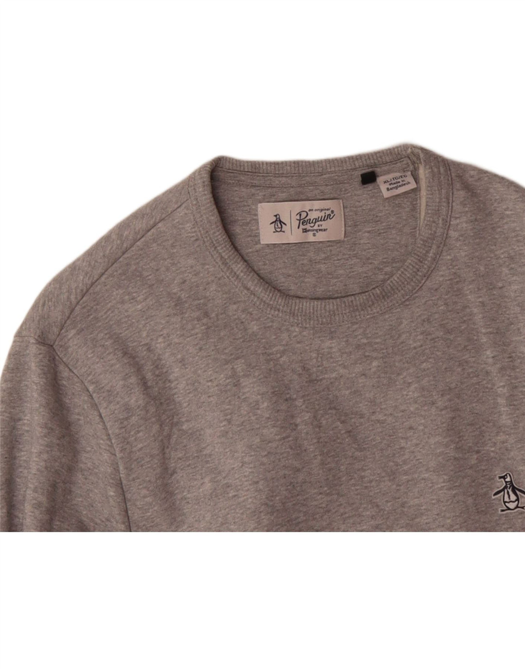 PENGUIN Mens Sweatshirt Jumper XL Grey Cotton