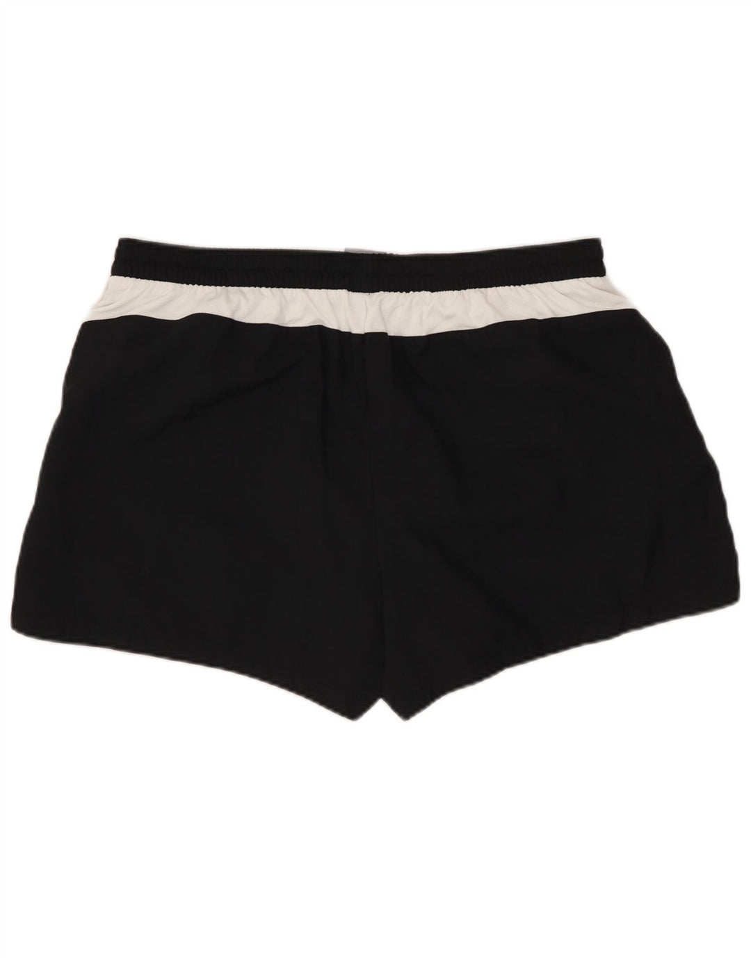 Женские спортивные шорты NIKE, США, 12/14, большие черные полиэстер с цветными блоками