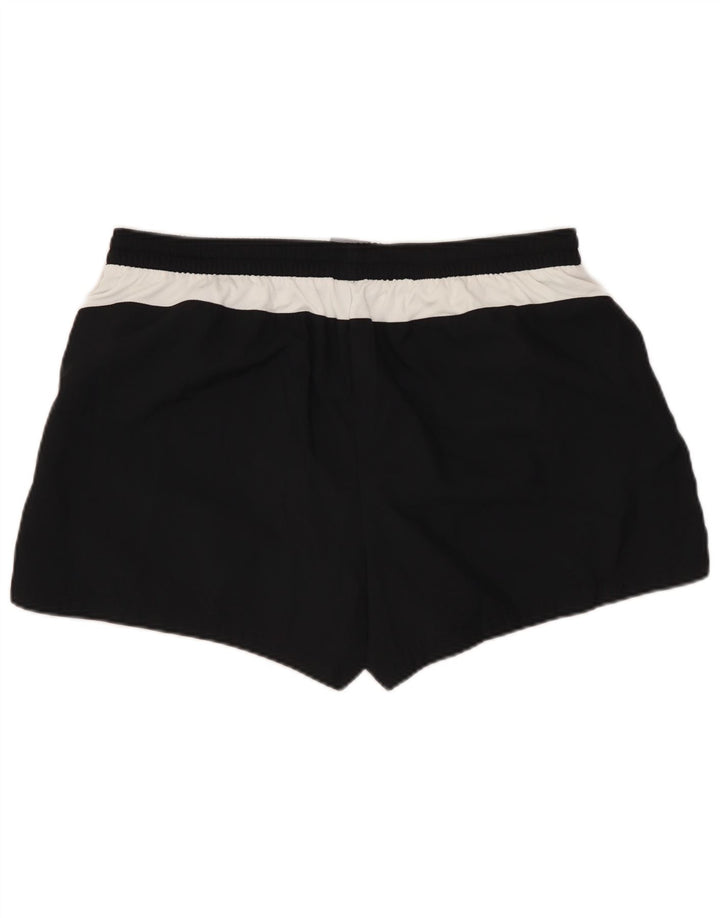 Женские спортивные шорты NIKE, США, 12/14, большие черные полиэстер с цветными блоками