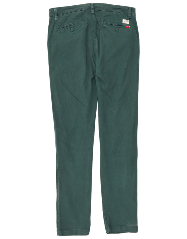 Мужские узкие зауженные брюки-чиносы Levi's W34 L34 зеленые