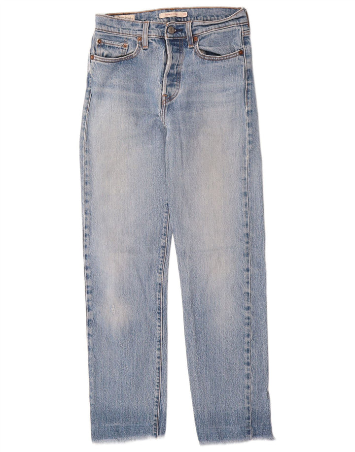 Женские прямые джинсы Levi's на танкетке W25 L28, синий хлопок