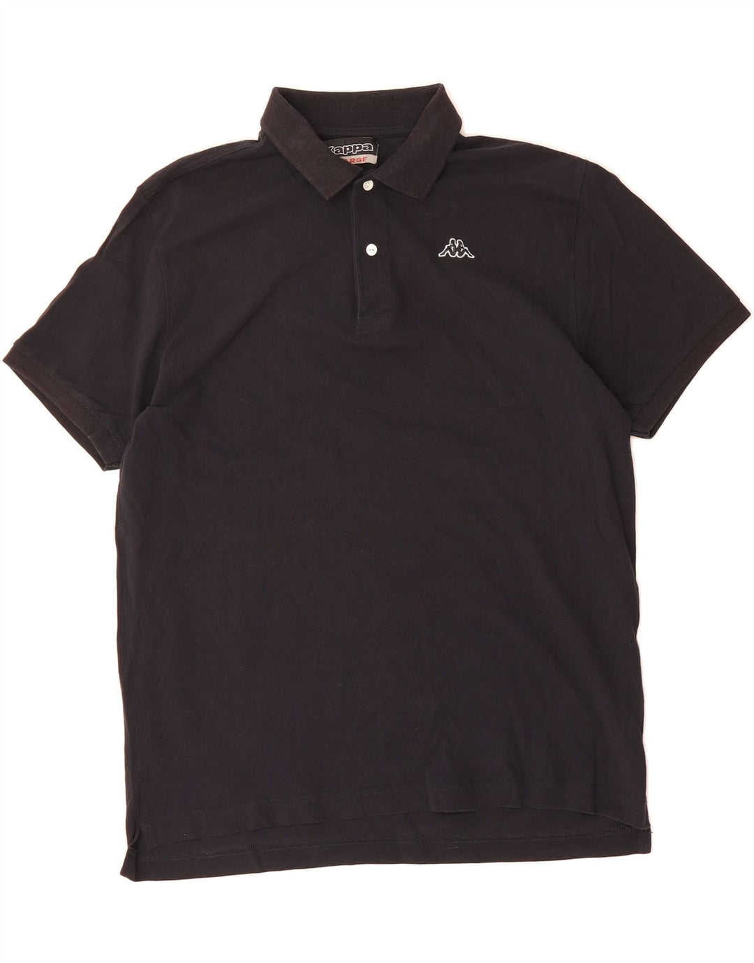 KAPPA Mens Polo Shirt XL Black Cotton Vintage Kappa and Second-Hand Kappa from Messina Hembry 