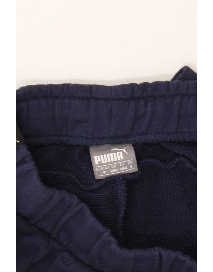 Мужские спортивные шорты с рисунком Puma, маленькие, темно-синие