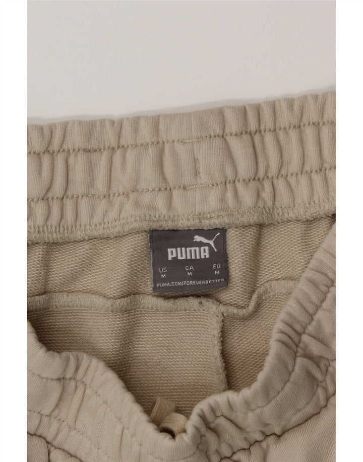Мужские спортивные шорты Puma из хлопка среднего бежевого цвета