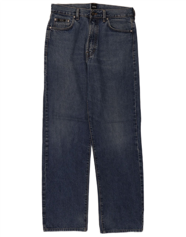 Мужские прямые джинсы Hugo Boss W32 L32 синие