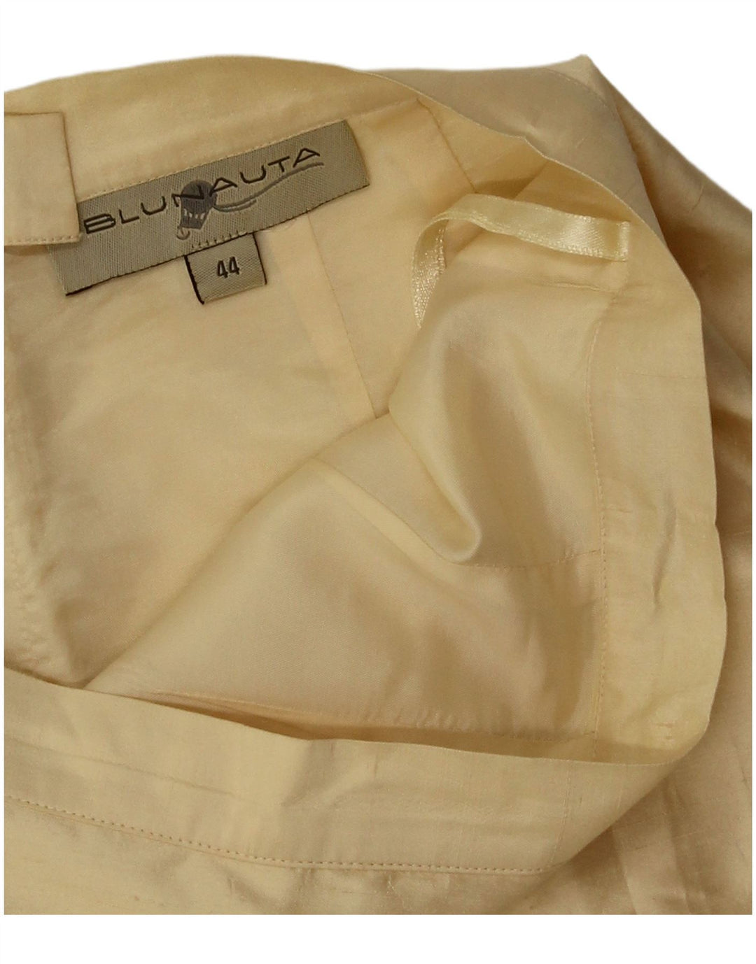 Blunauta Женская прямая юбка IT 44 Medium W28 Бежевый ацетат