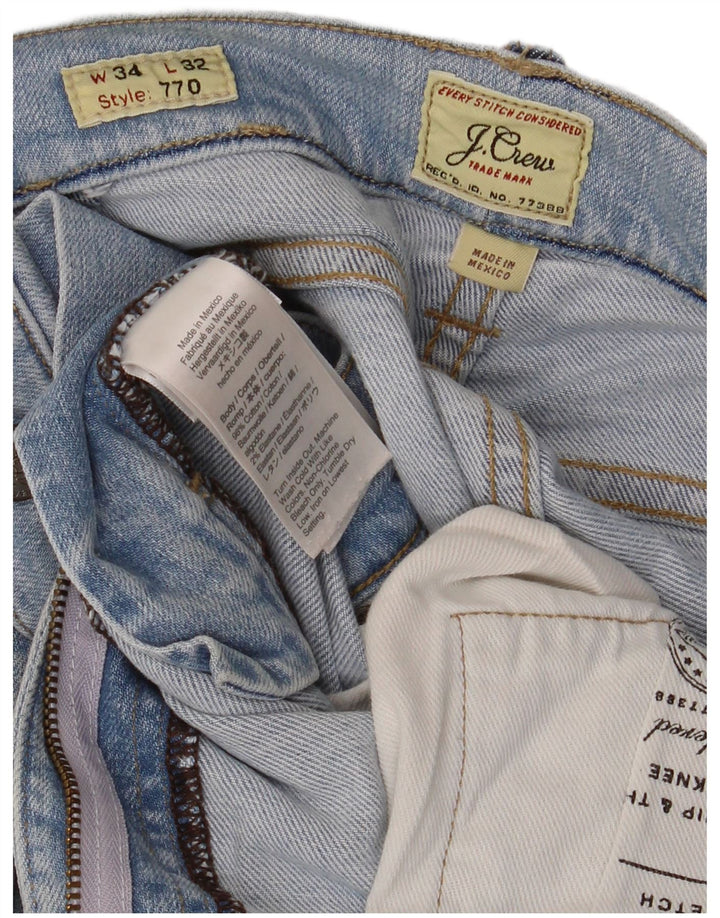 Мужские прямые джинсы J. Crew 770 W34 L32, синий хлопок