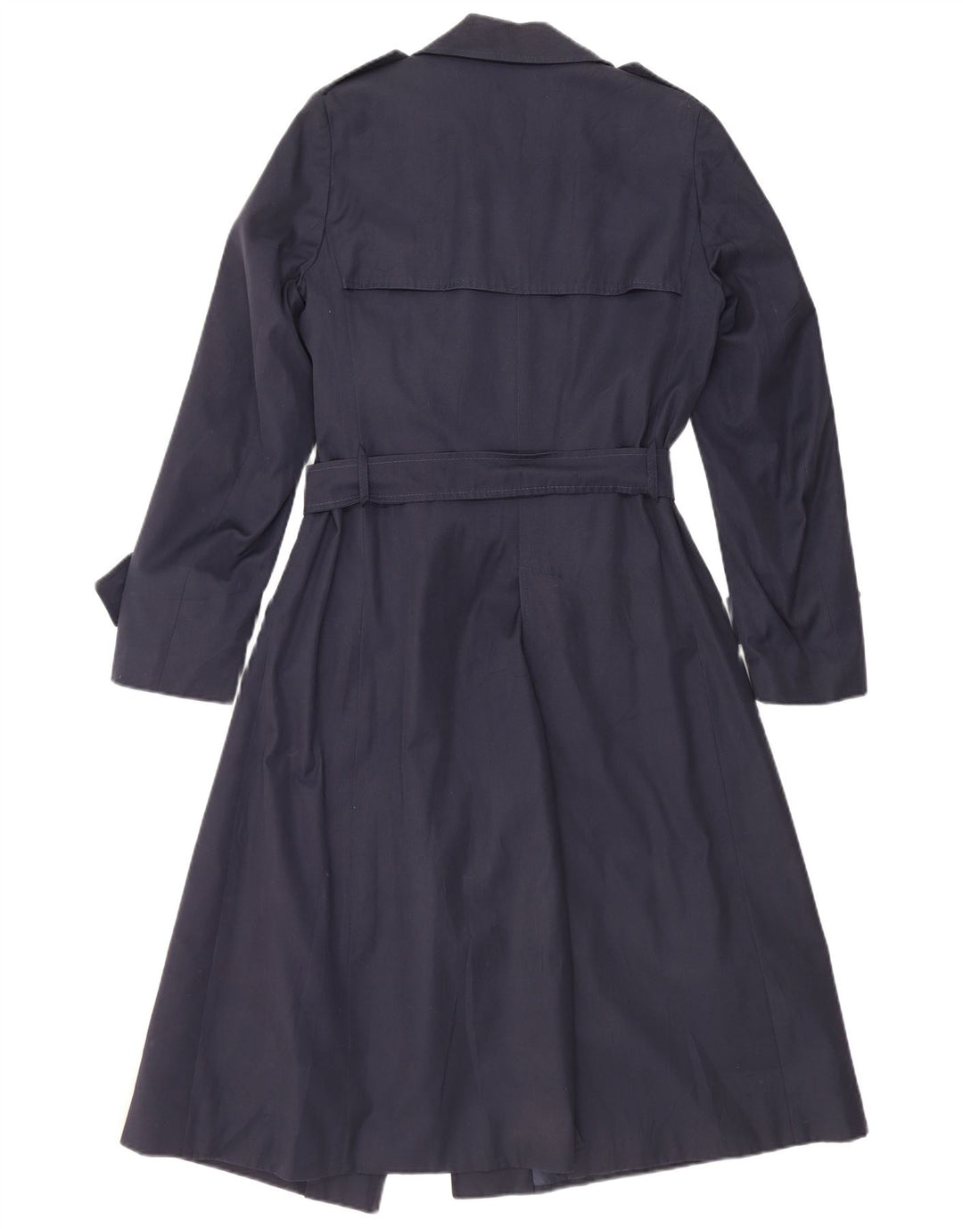 Винтажный женский тренч IT 48 XL Темно-синий Полиамид
